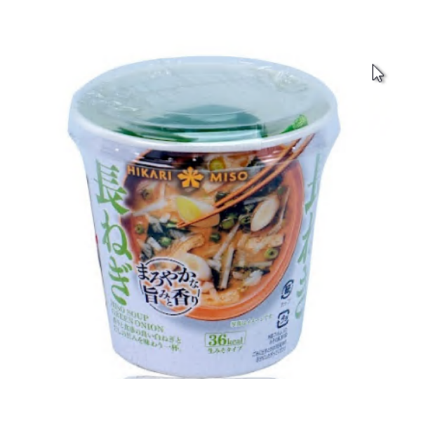Soup miso ăn liền Hành lá Hikari Miso 23,4g