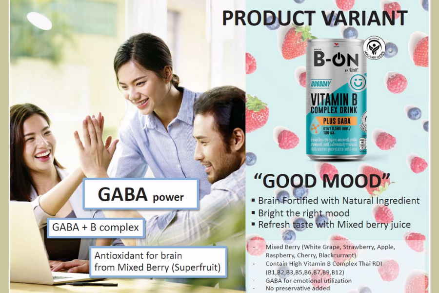 Thực phẩm bổ sung: Nước ép nho bổ sung Vitamin B và Gaba B-On 180ml